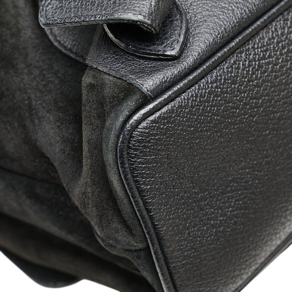 グッチ バンブー リュック バックパック 003 58 ブラック スウェード レザー レディース GUCCI 【中古】