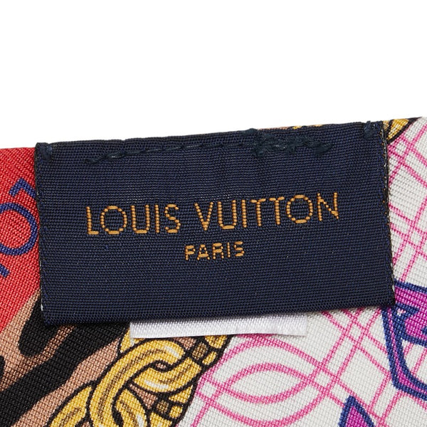 ルイ ヴィトン バンドー BB バブルグラム スカーフ M76109 ピンク シルク レディース LOUIS VUITTON 【中古】