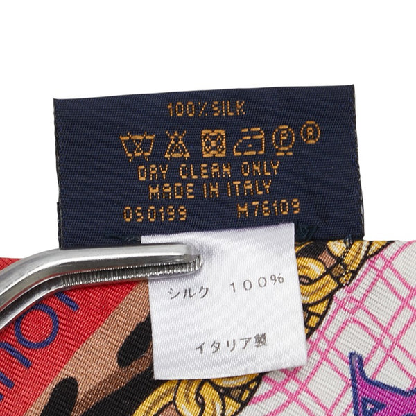 ルイ ヴィトン バンドー BB バブルグラム スカーフ M76109 ピンク シルク レディース LOUIS VUITTON 【中古】