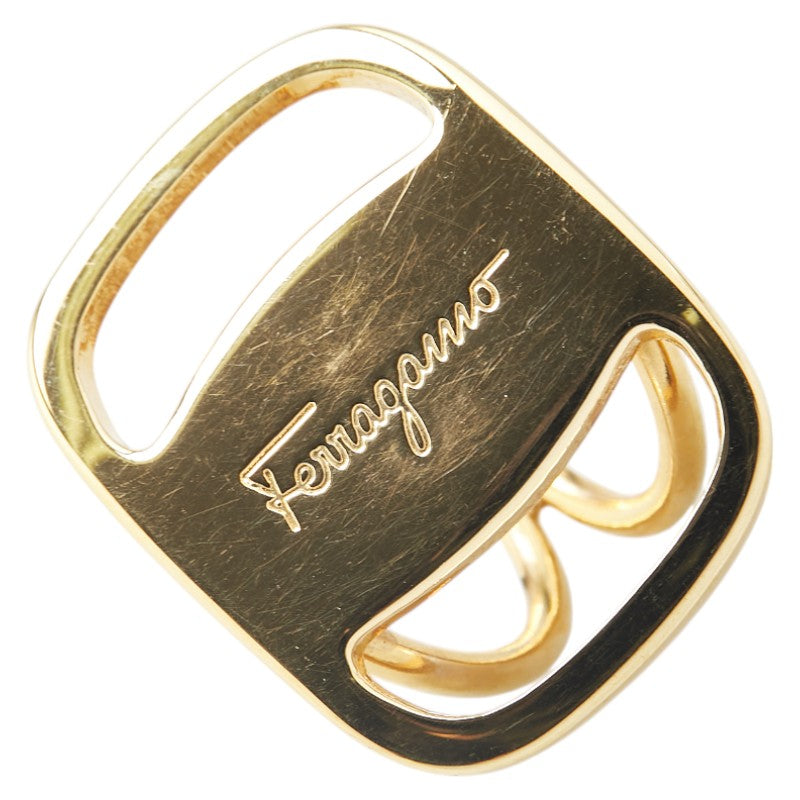 サルヴァトーレフェラガモ ヴァラ スカーフリング ゴールド メッキ レディース Salvatore Ferragamo 【中古】