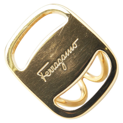 サルヴァトーレフェラガモ ヴァラ スカーフリング ゴールド メッキ レディース Salvatore Ferragamo 【中古】