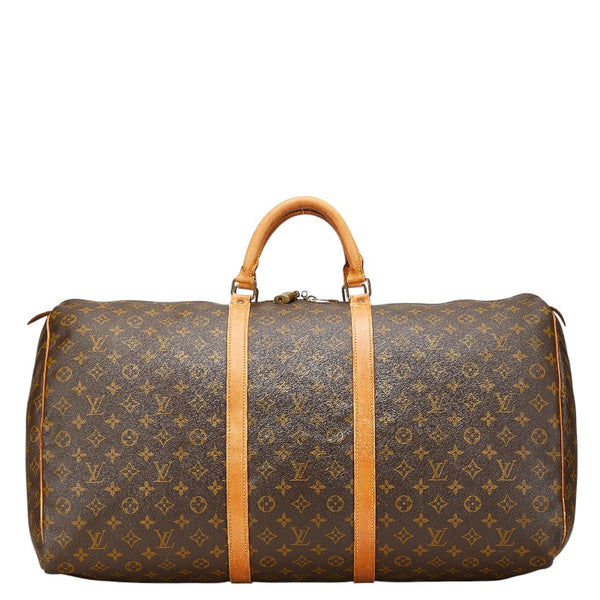 ルイ ヴィトン モノグラム キーポル60 ボストンバッグ トラベルバッグ M41422 ブラウン PVC レザー レディース LOUIS VUITTON 【中古】
