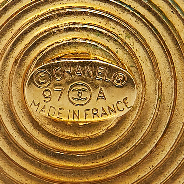 シャネル ココマーク イヤリング ブラック ゴールド プラスチック メッキ レディース CHANEL 【中古】