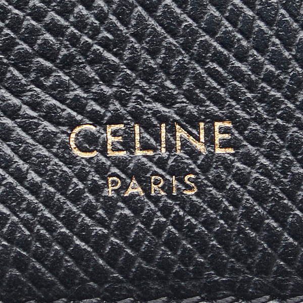 セリーヌ コインケース カードケース ブラック レザー  CELINE 【中古】