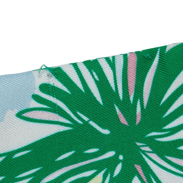 エルメス ツイリー RAYURES D'ETE レイユール デ エテ スカーフ ライトブルー グリーン マルチカラー シルク レディース HERMES 【中古】