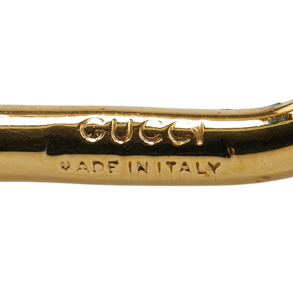 グッチ インターロッキングG チャーム キーホルダー ゴールド メッキ レディース GUCCI 【中古】