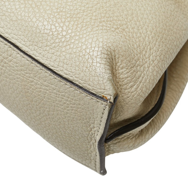 グッチ バンブー デイリー ハンドバッグ ショルダーバッグ 2WAY 370331 ホワイト レザー レディース GUCCI 【中古】