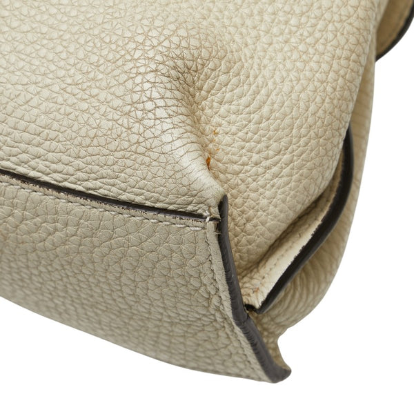 グッチ バンブー デイリー ハンドバッグ ショルダーバッグ 2WAY 370331 ホワイト レザー レディース GUCCI 【中古】