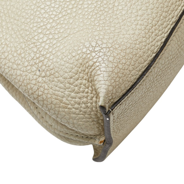 グッチ バンブー デイリー ハンドバッグ ショルダーバッグ 2WAY 370331 ホワイト レザー レディース GUCCI 【中古】