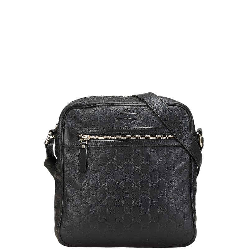 グッチ GGインプリメ 斜め掛け ショルダーバッグ 201448 ブラック レザー メンズ GUCCI 【中古】