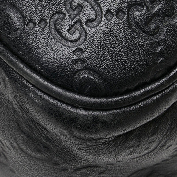 グッチ GGインプリメ 斜め掛け ショルダーバッグ 201448 ブラック レザー メンズ GUCCI 【中古】