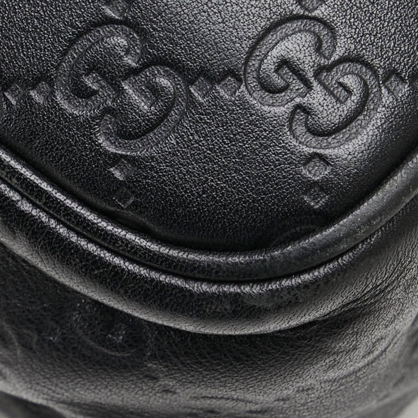 グッチ GGインプリメ 斜め掛け ショルダーバッグ 201448 ブラック レザー メンズ GUCCI 【中古】