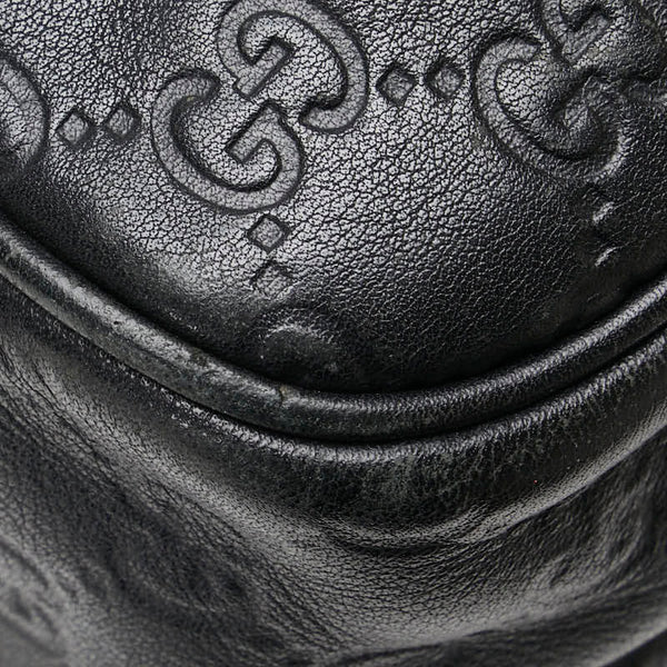 グッチ GGインプリメ 斜め掛け ショルダーバッグ 201448 ブラック レザー メンズ GUCCI 【中古】