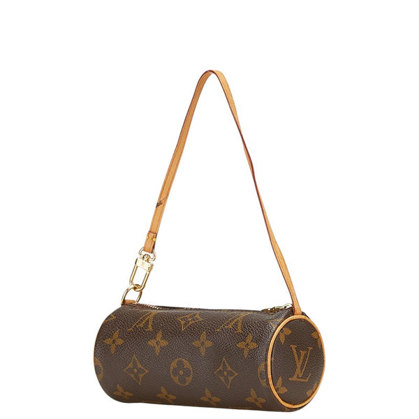 ルイ ヴィトン モノグラム パピヨン30 付属ポーチ ポーチ M51385 ブラウン PVC レザー レディース LOUIS VUITTON 【中古】