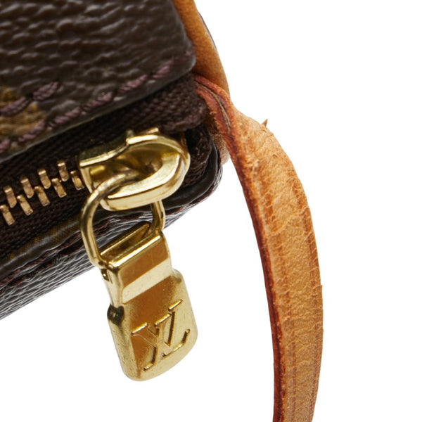 ルイ ヴィトン モノグラム パピヨン30 付属ポーチ ポーチ M51385 ブラウン PVC レザー レディース LOUIS VUITTON 【中古】