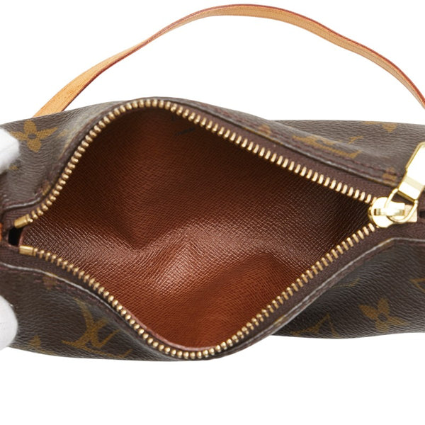 ルイ ヴィトン モノグラム パピヨン30 付属ポーチ ポーチ M51385 ブラウン PVC レザー レディース LOUIS VUITTON 【中古】