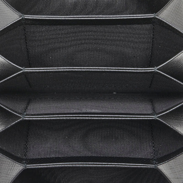 サルヴァトーレフェラガモ ガンチーニ カードケース ブラック レザー メンズ Salvatore Ferragamo 【中古】