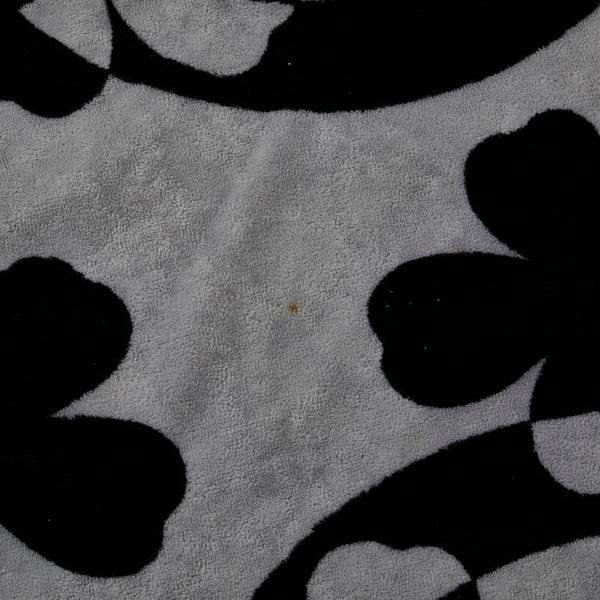 シャネル ココマーク クローバー 四つ葉 モチーフ ビーチタオル タオルケット ホワイト ブラック コットン レディース CHANEL 【中古】