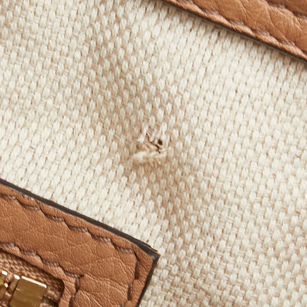 グッチ ソーホー タッセル ハンドバッグ ショルダーバッグ 2WAY 369176 ベージュ レザー レディース GUCCI 【中古】