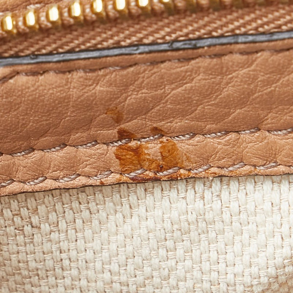 グッチ ソーホー タッセル ハンドバッグ ショルダーバッグ 2WAY 369176 ベージュ レザー レディース GUCCI 【中古】