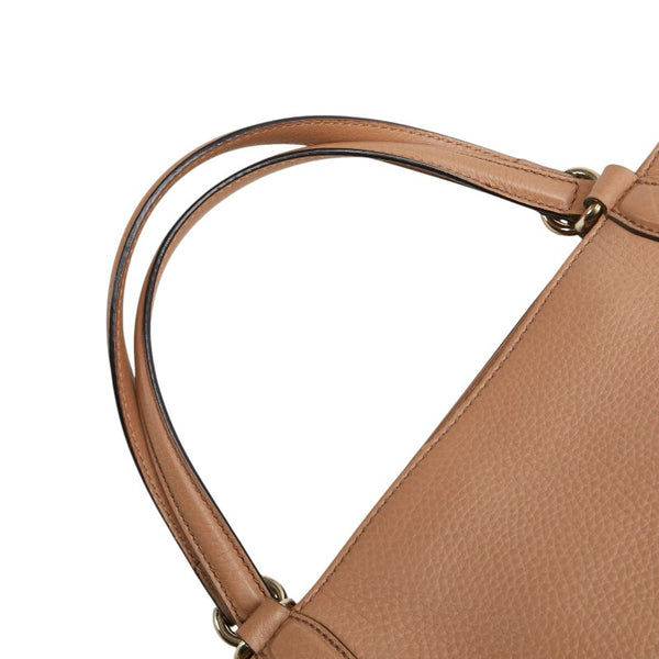 グッチ ソーホー タッセル ハンドバッグ ショルダーバッグ 2WAY 369176 ベージュ レザー レディース GUCCI 【中古】