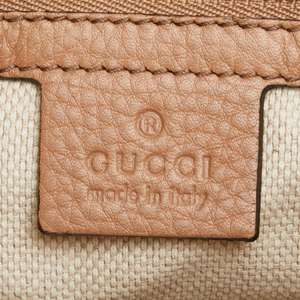 グッチ ソーホー タッセル ハンドバッグ ショルダーバッグ 2WAY 369176 ベージュ レザー レディース GUCCI 【中古】