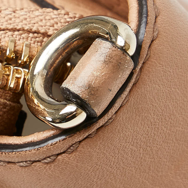 グッチ ソーホー タッセル ハンドバッグ ショルダーバッグ 2WAY 369176 ベージュ レザー レディース GUCCI 【中古】