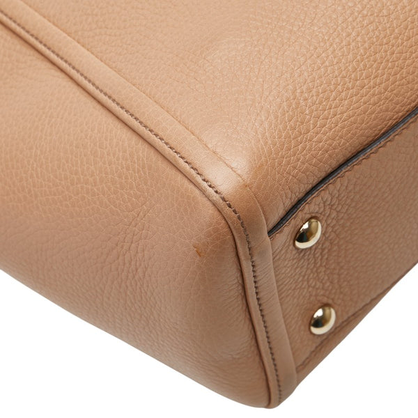 グッチ ソーホー タッセル ハンドバッグ ショルダーバッグ 2WAY 369176 ベージュ レザー レディース GUCCI 【中古】