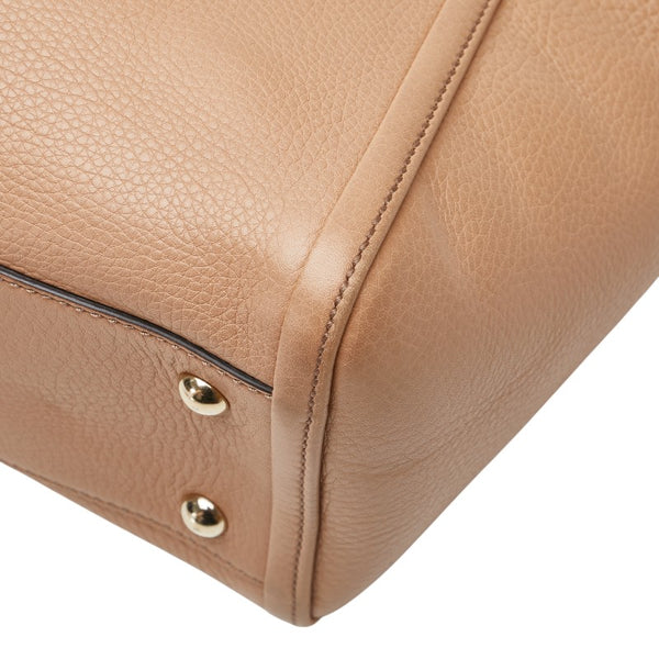 グッチ ソーホー タッセル ハンドバッグ ショルダーバッグ 2WAY 369176 ベージュ レザー レディース GUCCI 【中古】