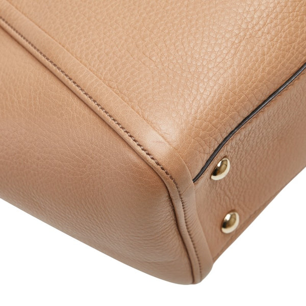 グッチ ソーホー タッセル ハンドバッグ ショルダーバッグ 2WAY 369176 ベージュ レザー レディース GUCCI 【中古】