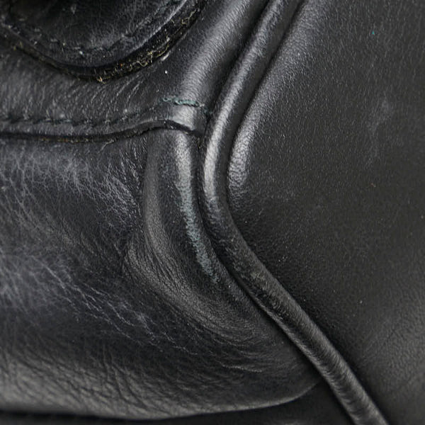 グッチ バンブー ミニ リュック バックパック 003 2058 0030 ブラック ブラウン レザー レディース GUCCI 【中古】