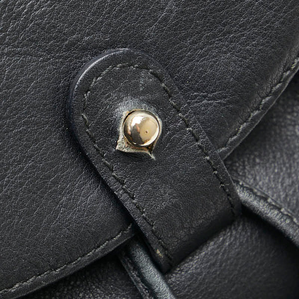 グッチ バンブー ミニ リュック バックパック 003 2058 0030 ブラック ブラウン レザー レディース GUCCI 【中古】