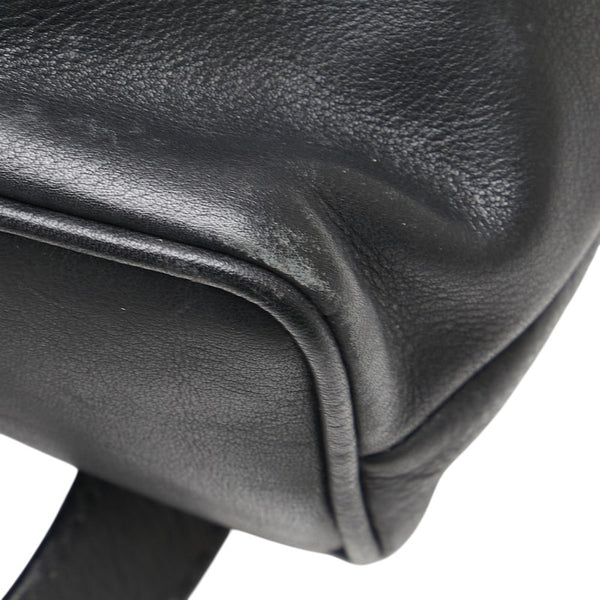 グッチ バンブー ミニ リュック バックパック 003 2058 0030 ブラック ブラウン レザー レディース GUCCI 【中古】