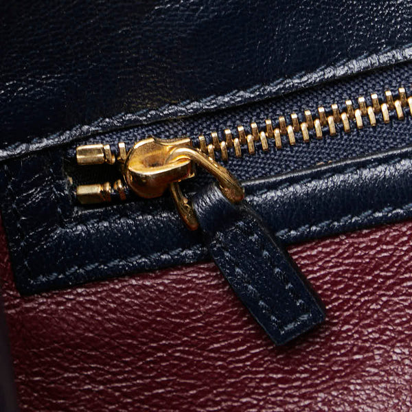 グッチ ホースビット1955 トートバッグ 623694 ベージュ ネイビー キャンバス レザー レディース GUCCI 【中古】