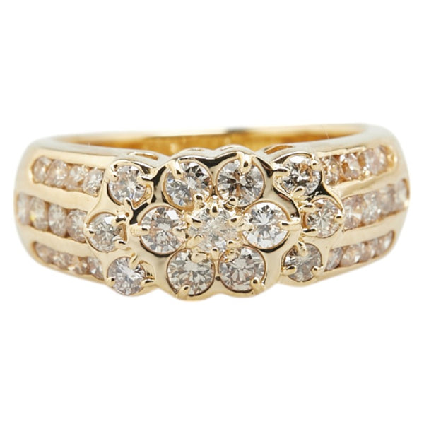 K18YG イエローゴールド ダイヤ1.13ct リング 指輪 レディース 11号 【中古】