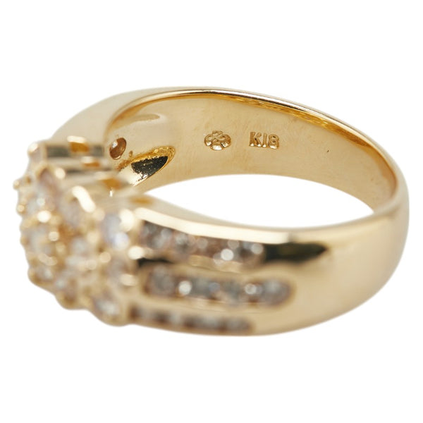 K18YG イエローゴールド ダイヤ1.13ct リング 指輪 レディース 11号 【中古】