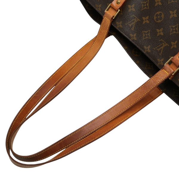 ルイ ヴィトン モノグラム サックショッピング トートバッグ ショルダーバッグ M51108 ブラウン PVC レザー レディース LOUIS VUITTON 【中古】