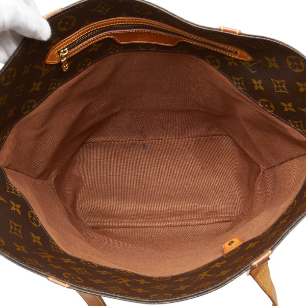 ルイ ヴィトン モノグラム サックショッピング トートバッグ ショルダーバッグ M51108 ブラウン PVC レザー レディース LOUIS VUITTON 【中古】