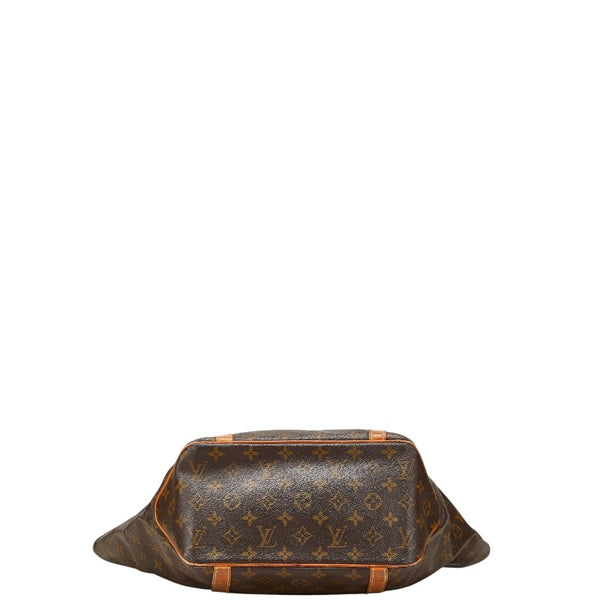 ルイ ヴィトン モノグラム サックショッピング トートバッグ ショルダーバッグ M51108 ブラウン PVC レザー レディース LOUIS VUITTON 【中古】
