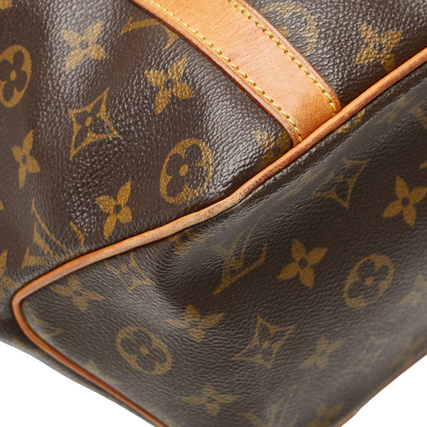 ルイ ヴィトン モノグラム サックショッピング トートバッグ ショルダーバッグ M51108 ブラウン PVC レザー レディース LOUIS VUITTON 【中古】