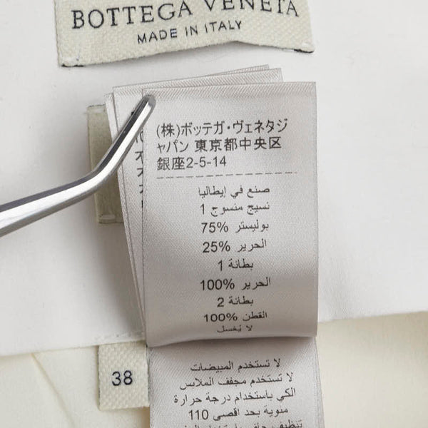 ボッテガヴェネタ スカート サイズ：38 ホワイト ポリエステル シルク レディース BOTTEGAVENETA 【中古】