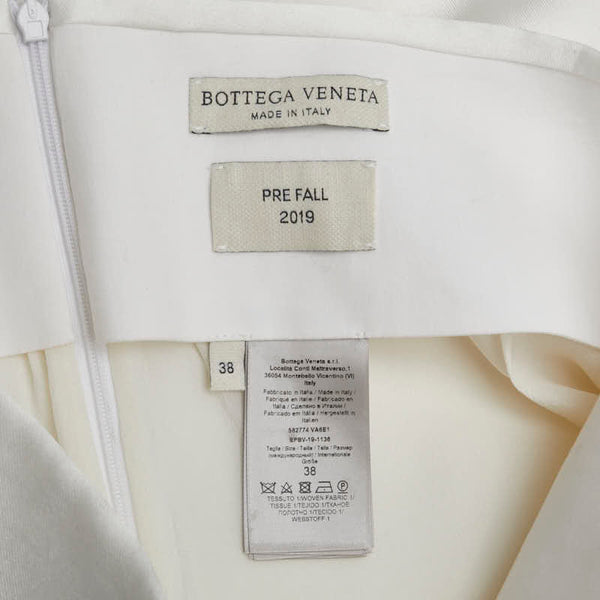 ボッテガヴェネタ スカート サイズ：38 ホワイト ポリエステル シルク レディース BOTTEGAVENETA 【中古】
