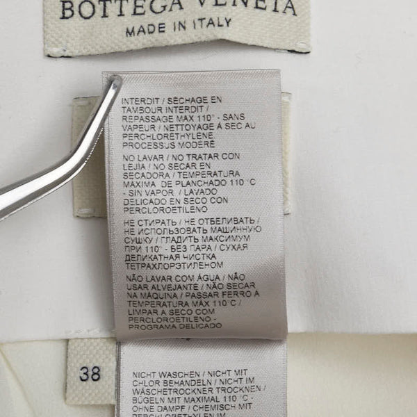 ボッテガヴェネタ スカート サイズ：38 ホワイト ポリエステル シルク レディース BOTTEGAVENETA 【中古】