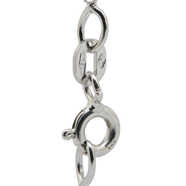 K18WG ホワイトゴールド ダイヤ0.50ct ペンダントネックレス レディース 【中古】