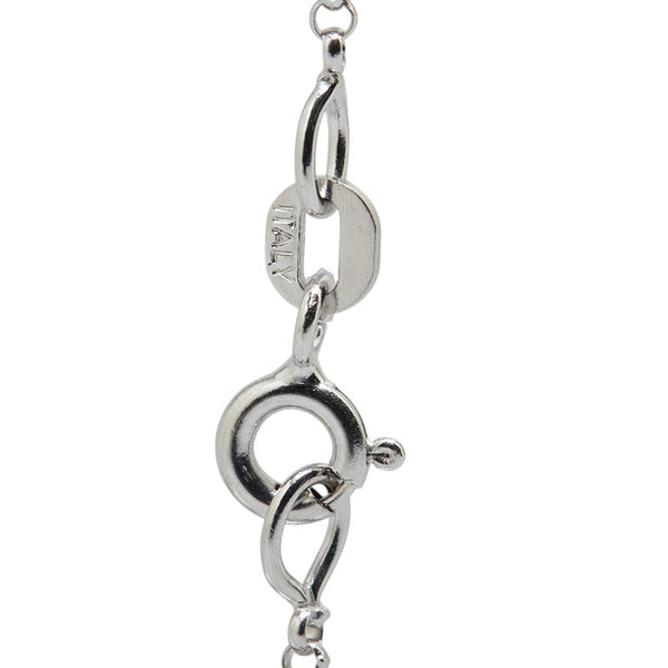 K18WG ホワイトゴールド ダイヤ0.50ct ペンダントネックレス レディース 【中古】