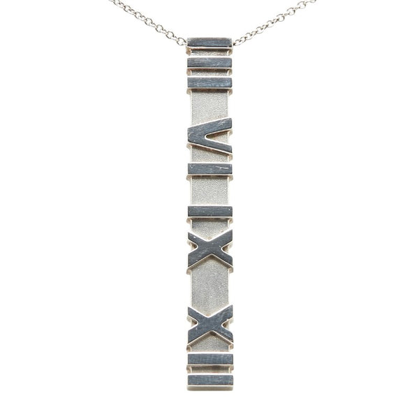 ティファニー アトラス バー ペンダントネックレス SV925 シルバー レディース TIFFANY&Co. 【中古】