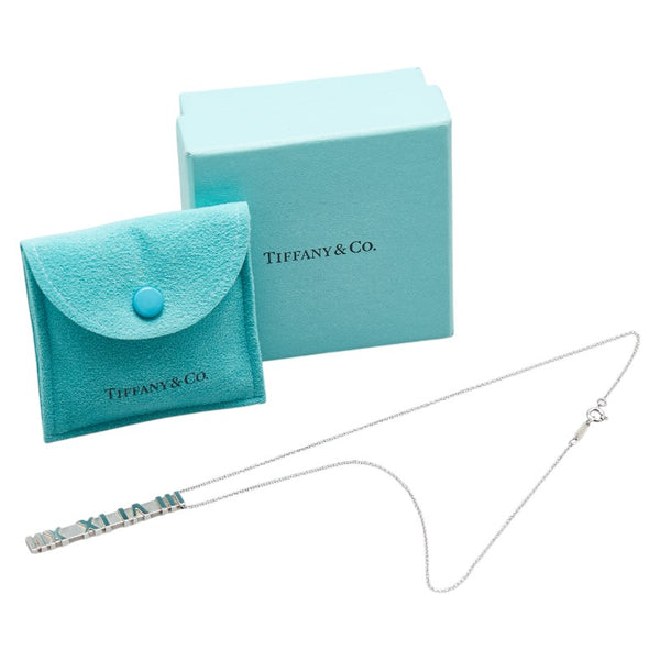 ティファニー アトラス バー ペンダントネックレス SV925 シルバー レディース TIFFANY&Co. 【中古】