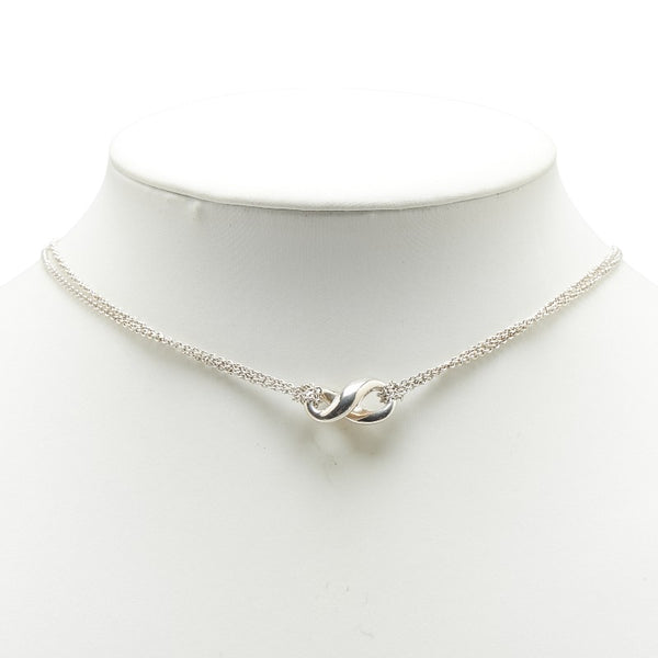 ティファニー インフィニティ ネックレス ダブルチェーン SV925 シルバー レディース TIFFANY&Co. 【中古】