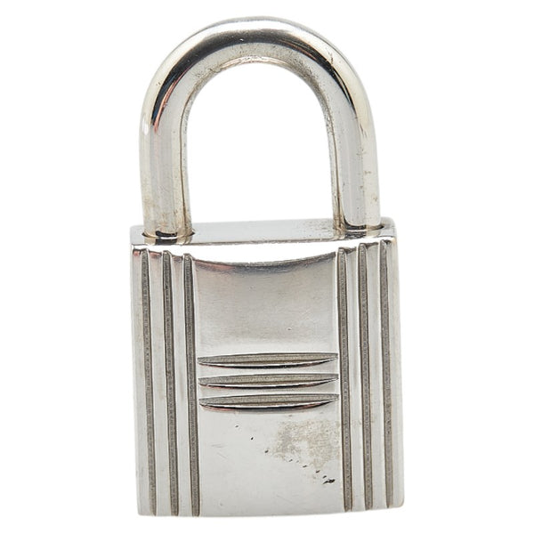 エルメス カデナ パドロック 南京錠 シルバー メタル レディース HERMES 【中古】