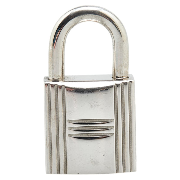 エルメス カデナ パドロック 南京錠 シルバー メタル レディース HERMES 【中古】
